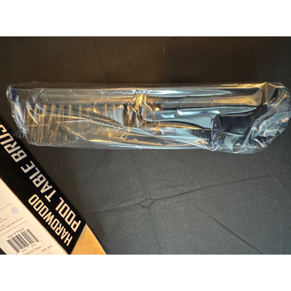 Mizerak P1814 Hardwood Pool Table Brush 9" Billiards Cleaning Brush Black New - Picture 8 of 9